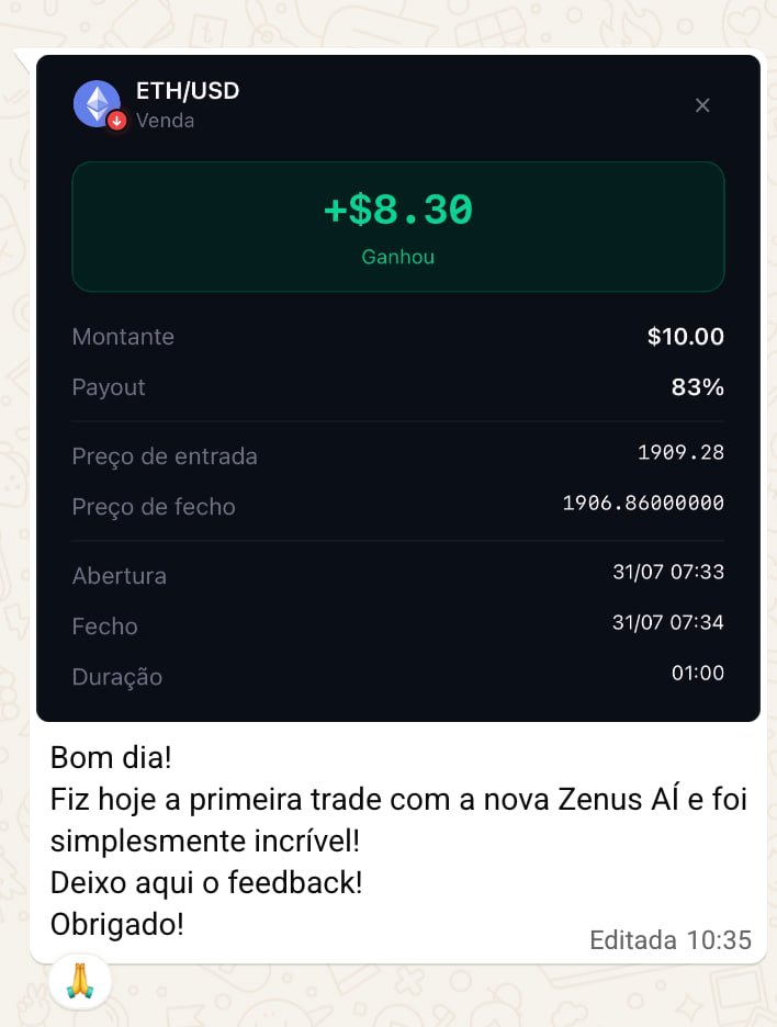 Feedback de membro ZenusHub